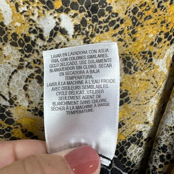 Sunset Rd sheer Y2k women's‎ blouse multicolor, sz 14, GUC - Picture 4 of 6